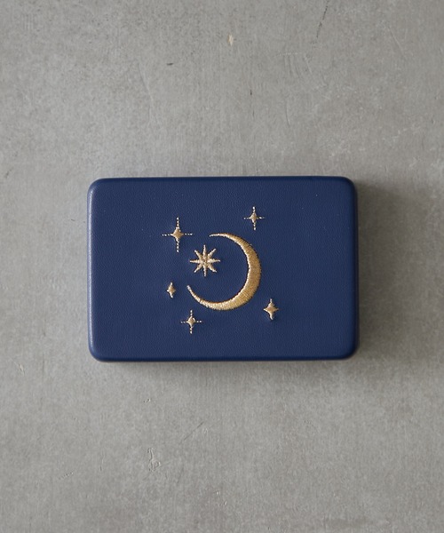 BIRTHDAY BAR（バースデイバー）の「SUN&MOON small case　太陽と月スモールケース（ポーチ・レディース・ネイビー/シルバー・FREE）」の12枚目の写真