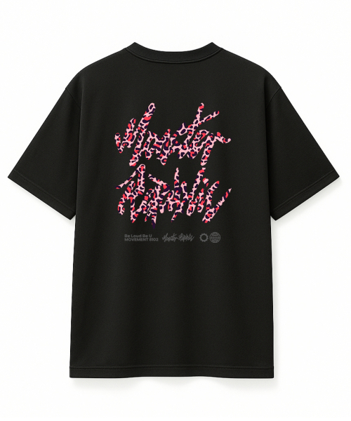 MONSTER REPUBLIC(モンスターリパブリック)の「レオパードロゴレッドTシャツブラック_8102(Tシャツ/カットソー・レディース・その他・SMALL/MEDIUM/LARGE/X-LARGE)」の1枚目の写真