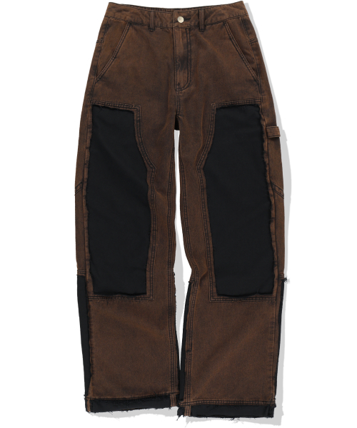 NOT4NERD（ノットフォーナード）の「Washed Deconstructed Double Knee Pants - Black（その他パンツ・レディース・その他・MEDIUM/LARGE/X-LARGE）」の2枚目の写真