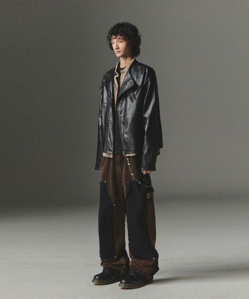 NOT4NERD（ノットフォーナード）の「Washed Deconstructed Double Knee Pants - Black（その他パンツ・レディース・その他・MEDIUM/LARGE/X-LARGE）」の4枚目の写真