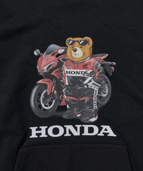 PHYPS MOTORCYCLE(フィップスモーターサイクル)の「Racing Bear Hoodie Black(パーカー・メンズ・その他・LARGE/X-LARGE/SMALL/MEDIUM)」の4枚目の写真