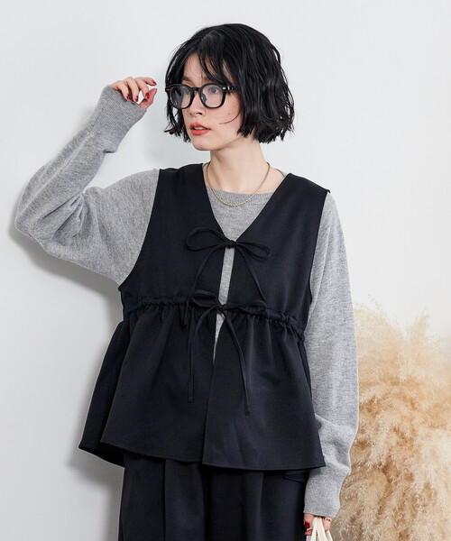 セール】【セットアイテム】ペプラム ビスチェ パンツ セットアップ