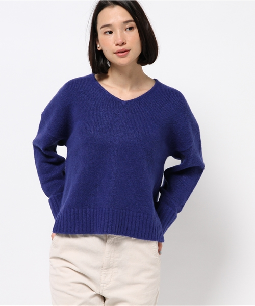 Discoat Parisien（ディスコートパリシアン）の「ストレッチウールプルオーバー（ニット/セーター・レディース・アイボリー/ライトグレー/ロイヤルブルー/ネイビー・MEDIUM/LARGE）」の4枚目の写真