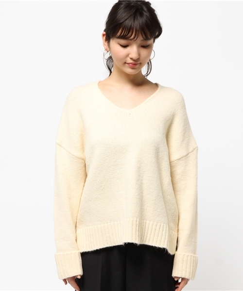 Discoat Parisien（ディスコートパリシアン）の「ストレッチウールプルオーバー（ニット/セーター・レディース・アイボリー/ライトグレー/ロイヤルブルー/ネイビー・MEDIUM/LARGE）」の10枚目の写真