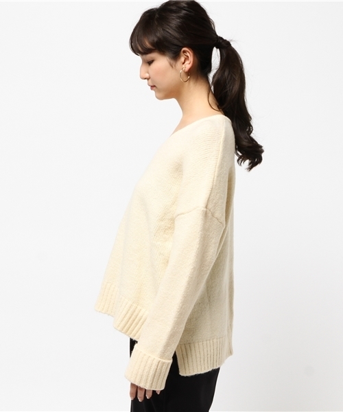 Discoat Parisien（ディスコートパリシアン）の「ストレッチウールプルオーバー（ニット/セーター・レディース・アイボリー/ライトグレー/ロイヤルブルー/ネイビー・MEDIUM/LARGE）」の11枚目の写真