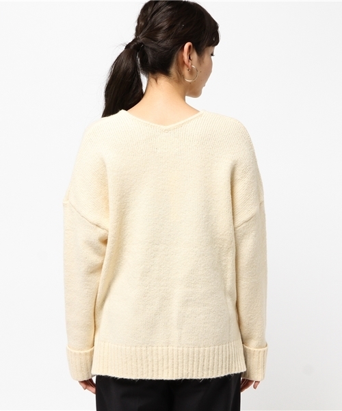 Discoat Parisien（ディスコートパリシアン）の「ストレッチウールプルオーバー（ニット/セーター・レディース・アイボリー/ライトグレー/ロイヤルブルー/ネイビー・MEDIUM/LARGE）」の12枚目の写真