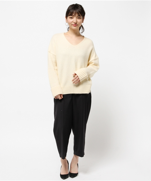 Discoat Parisien（ディスコートパリシアン）の「ストレッチウールプルオーバー（ニット/セーター・レディース・アイボリー/ライトグレー/ロイヤルブルー/ネイビー・MEDIUM/LARGE）」の5枚目の写真