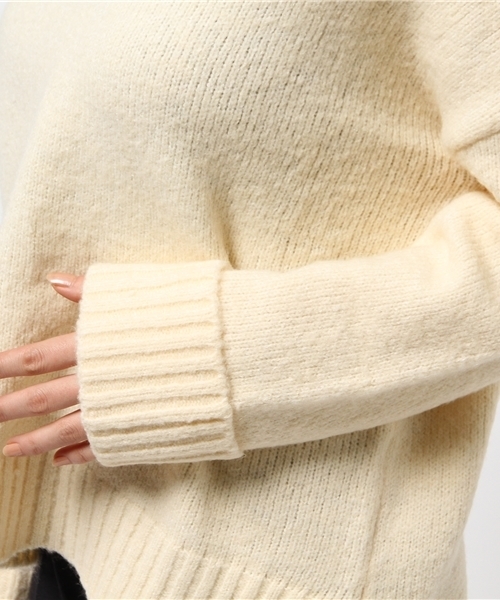 Discoat Parisien（ディスコートパリシアン）の「ストレッチウールプルオーバー（ニット/セーター・レディース・アイボリー/ライトグレー/ロイヤルブルー/ネイビー・MEDIUM/LARGE）」の7枚目の写真