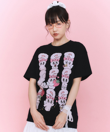 LAUGHER（ラファー）の「[Esther Bunny] Poses T-shirt - Black（Tシャツ/カットソー）」