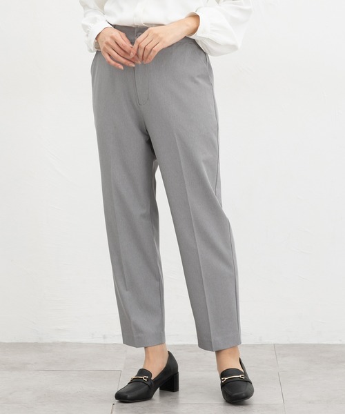 Honeys(ハニーズ)の「【ストレッチ・ウォッシャブル・イージーケア】センタープレスパンツ(股下60cm)(スラックス・レディース・ダークベージュ/ネイビー/ライトグレー系2/ライトグレー系1/ブラック・3L/L/LL/M/S)」の18枚目の写真