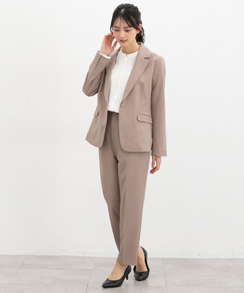 Honeys(ハニーズ)の「【ストレッチ・ウォッシャブル・イージーケア】センタープレスパンツ(股下60cm)(スラックス・レディース・ダークベージュ/ネイビー/ライトグレー系2/ライトグレー系1/ブラック・3L/L/LL/M/S)」の22枚目の写真