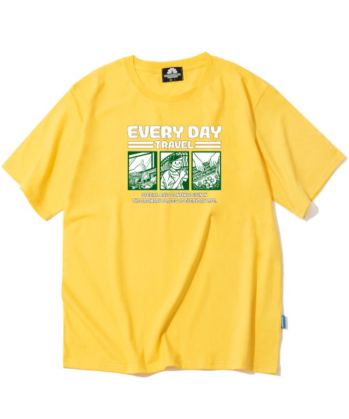 TRIPSHION(トリップション)の「EVERYDAY CARTTON グラフィックTシャツ - イエロー(Tシャツ/カットソー・メンズ・その他・LARGE/MEDIUM/X-LARGE)」の1枚目の写真
