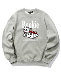 ルーキー マルチーズ グラフィック クルーネック - グレー