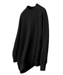 DGNAK（ディグナク）の「DIAGONAL アンバランス オーバーサイズ スウェット (ブラック) _ PD3TS1515（スウェット）」