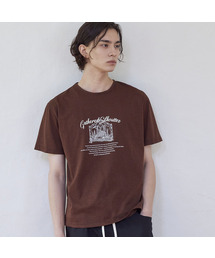 SENTAIR（センテア）の「Silhouette Half T-Shirt _Brown（Tシャツ/カットソー）」