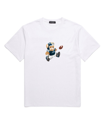 RUGBY BEAR オーバーサイズ 半袖Tシャツ(VNDTS233) ホワイト