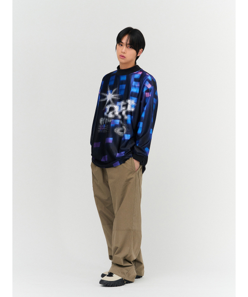 GAINSBORO(ゲインズボロ)の「オフエラー モックネック ロングスリーブ ジャージ_ドット(Tシャツ/カットソー・レディース・その他・X-LARGE/MEDIUM/LARGE)」の3枚目の写真