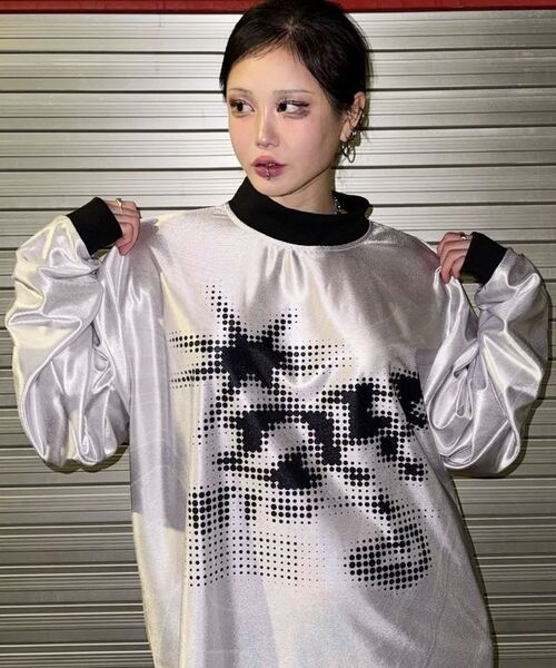 GAINSBORO(ゲインズボロ)の「オフエラー モックネック ロングスリーブ ジャージ_ドット(Tシャツ/カットソー・レディース・その他・X-LARGE/MEDIUM/LARGE)」の12枚目の写真