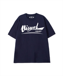 パッケージングロゴ半袖Tシャツネイビー