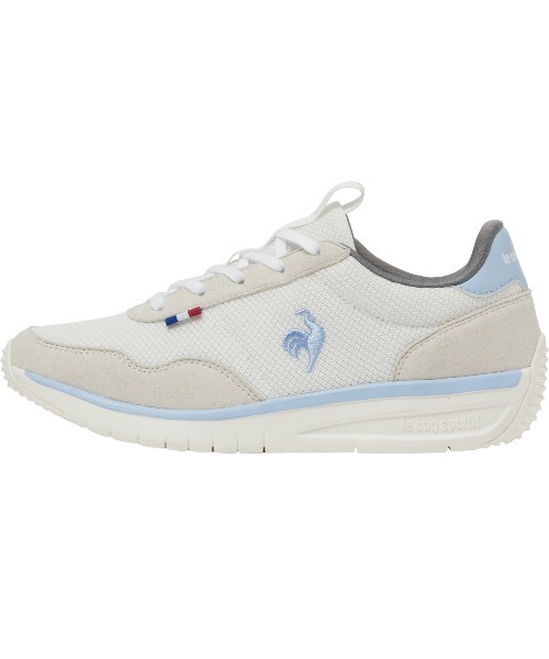 le coq sportif(ルコックスポルティフ)の「ルコックスポルティフ/LCS クオーツ ES 軽量ランニングスタイルスニーカー LU6SSN14LZ(スニーカー・レディース・ホワイト×ブルー/ホワイト×レッド・23.0cm/23.5cm/24.0cm/24.5cm/25.0cm/22.5cm)」の2枚目の写真
