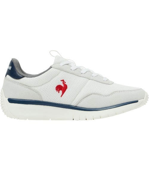 le coq sportif(ルコックスポルティフ)の「ルコックスポルティフ/LCS クオーツ ES 軽量ランニングスタイルスニーカー LU6SSN14LZ(スニーカー・レディース・ホワイト×ブルー/ホワイト×レッド・23.0cm/23.5cm/24.0cm/24.5cm/25.0cm/22.5cm)」の3枚目の写真