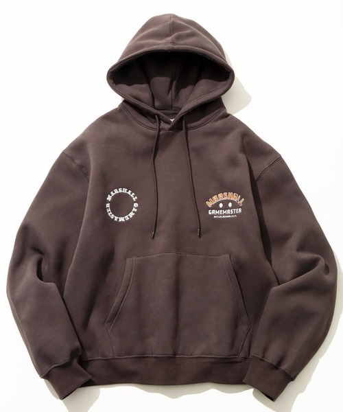 MARSHALL GAMEMASTER вышитое худи Double Chest Pullover Hoodie