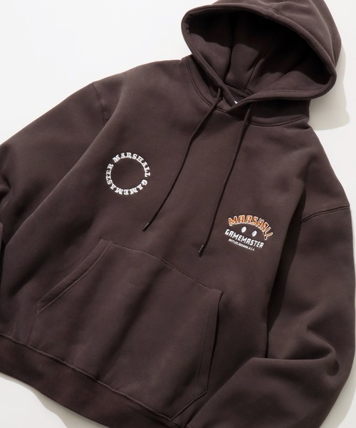 MARSHALL GAMEMASTER(マーシャルゲームマスター)の「【MARSHALL GAMEMASTER/マーシャル ゲームマスター】Embroidered Double Chest Pullover Hoodie/エンブロイダード ダブルチェスト プルオーバー フーディ(パーカー・メンズ・ブラック/チャコールグレー/アッシュグレー・L/M/XL)」の5枚目の写真