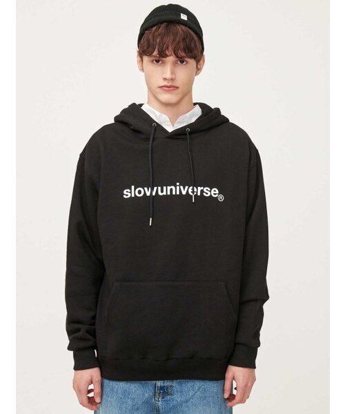 SLOWUNIVERSE(スローユニバース)の「SLOW LOGO HOOD (BLACK)(パーカー・メンズ・その他・MEDIUM/LARGE)」の1枚目の写真