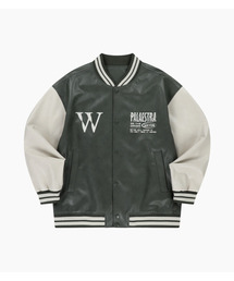 WAYDN（ウェイドゥン）の「Palaestra Varsity Leather Jacket Blue Green（スタジャン）」