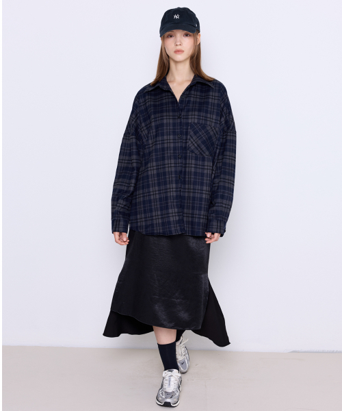 Mermaid Half-Banded Skirt [Black]