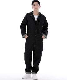 SAINTCREW（セントクルー）の「シティボーイ ボタン ジャンプスーツ CBB-507 デニムブラック（つなぎ/オールインワン・メンズ）」