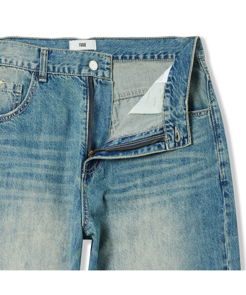 FRAGE（フラゲ）の「サンセットブルー ワイドストレートダメージデニムパンツ（デニムパンツ・メンズ・その他・SMALL/MEDIUM/LARGE）」の5枚目の写真
