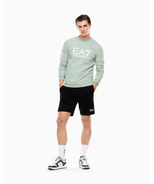 EMPORIO ARMANI EA7（エンポリオアルマーニイーエーセブン）の「<オンライン限定>【エンポリオ アルマーニ EA7】ロゴ　スウェット（スウェット・メンズ・モスグリーン/ブラック・X-SMALL/X-LARGE/SMALL/MEDIUM/LARGE）」の6枚目の写真