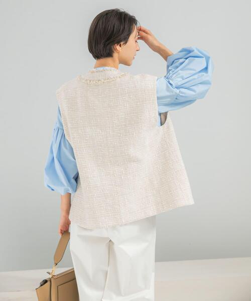 URBAN RESEARCH ROSSO WOMEN（アーバンリサーチ　ロッソ）の「ボリュームスリーブシャツブラウス（シャツ/ブラウス・レディース・ブルー系その他/ピンク/ホワイト・FREE）」の12枚目の写真