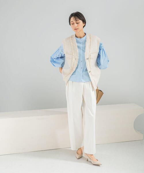 URBAN RESEARCH ROSSO WOMEN（アーバンリサーチ　ロッソ）の「ボリュームスリーブシャツブラウス（シャツ/ブラウス・レディース・ブルー系その他/ピンク/ホワイト・FREE）」の13枚目の写真