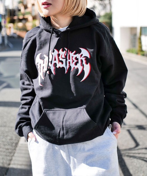 セール】HEAVY METAL HOODIE SWEAT PARKA/THRASHER スラッシャー