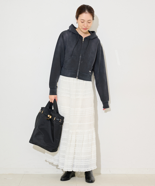 SCREEN STARS（スクリーンスターズ）の「SCREEN STARS/スクリーンスターズ SLOBE別注 ジップパーカー（パーカー・レディース・スカイブルー/ブラック/ベージュ・FREE）」の4枚目の写真