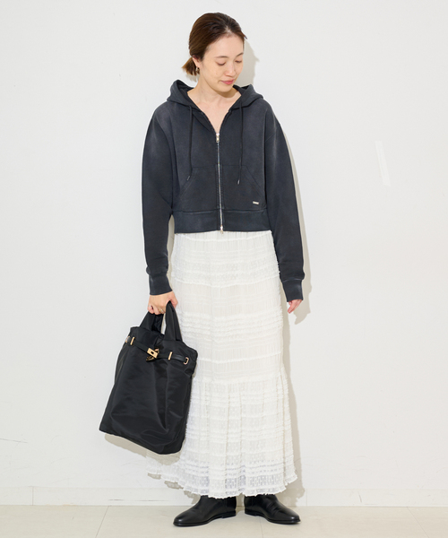 SCREEN STARS（スクリーンスターズ）の「SCREEN STARS/スクリーンスターズ SLOBE別注 ジップパーカー（パーカー・レディース・スカイブルー/ブラック/ベージュ・FREE）」の5枚目の写真