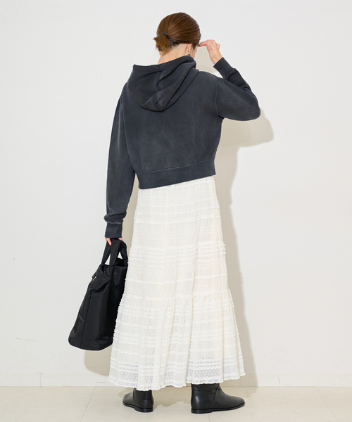 SCREEN STARS（スクリーンスターズ）の「SCREEN STARS/スクリーンスターズ SLOBE別注 ジップパーカー（パーカー・レディース・スカイブルー/ブラック/ベージュ・FREE）」の7枚目の写真