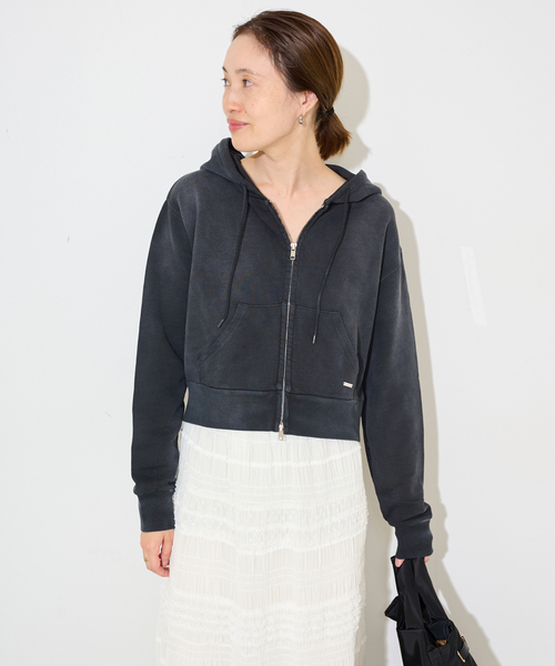 SCREEN STARS（スクリーンスターズ）の「SCREEN STARS/スクリーンスターズ SLOBE別注 ジップパーカー（パーカー・レディース・スカイブルー/ブラック/ベージュ・FREE）」の8枚目の写真