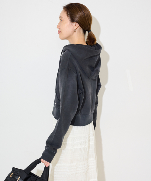 SCREEN STARS（スクリーンスターズ）の「SCREEN STARS/スクリーンスターズ SLOBE別注 ジップパーカー（パーカー・レディース・スカイブルー/ブラック/ベージュ・FREE）」の9枚目の写真