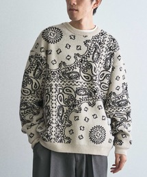 CRAFT STANDARD BOUTIQUE | ペイズリー柄ニットプルオーバー(ニット/セーター)
