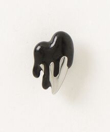 crocs Silver and Black Enamel Heart / クロックス シルバーアンドブラックエナメルハート