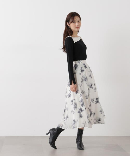 PROPORTION BODY DRESSING（プロポーションボディドレッシング）の「フラワープリントスカート / 1216120103（スカート・レディース・ピンク/グレー/ブルー・SMALL/PSS/P/S/MEDIUM）」の11枚目の写真
