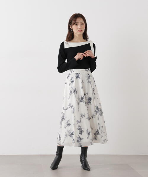 PROPORTION BODY DRESSING（プロポーションボディドレッシング）の「フラワープリントスカート / 1216120103（スカート・レディース・ピンク/グレー/ブルー・SMALL/PSS/P/S/MEDIUM）」の12枚目の写真