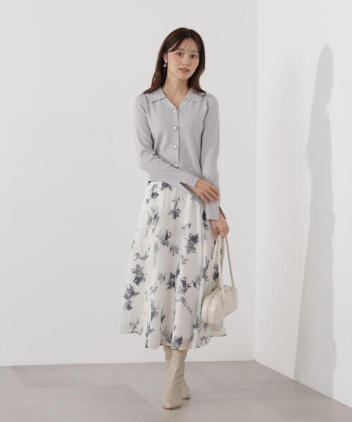PROPORTION BODY DRESSING（プロポーションボディドレッシング）の「フラワープリントスカート / 1216120103（スカート・レディース・ピンク/グレー/ブルー・SMALL/PSS/P/S/MEDIUM）」の13枚目の写真