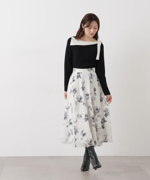 PROPORTION BODY DRESSING（プロポーションボディドレッシング）の「フラワープリントスカート / 1216120103（スカート・レディース・ピンク/グレー/ブルー・SMALL/PSS/P/S/MEDIUM）」の15枚目の写真