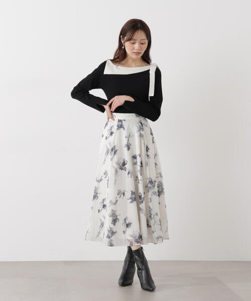 PROPORTION BODY DRESSING（プロポーションボディドレッシング）の「フラワープリントスカート / 1216120103（スカート・レディース・ピンク/グレー/ブルー・SMALL/PSS/P/S/MEDIUM）」の17枚目の写真