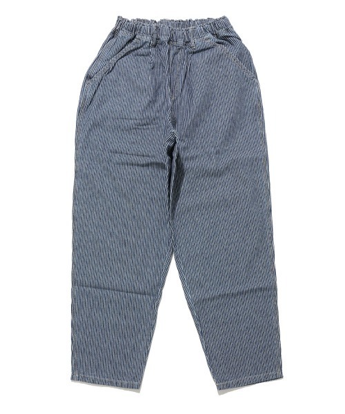 KRIFF MAYER Kid's Collection（クリフメイヤーキッズコレクション）の「ライトオンスデニムシェフパンツ(セットアップ可）（デニムパンツ・キッズ・ライトブルー/ダークブルー/ストライプ/ネイビー系1・120/130/140/150/160/170）」の3枚目の写真