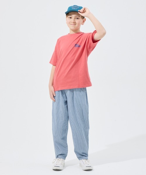 KRIFF MAYER Kid's Collection（クリフメイヤーキッズコレクション）の「ライトオンスデニムシェフパンツ(セットアップ可）（デニムパンツ・キッズ・ライトブルー/ダークブルー/ストライプ/ネイビー系1・120/130/140/150/160/170）」の7枚目の写真